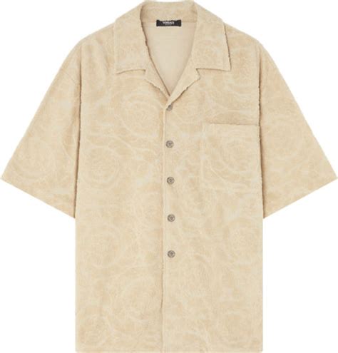 mcgregor versace shirt|Versace Beige Barocco Terry Cotton Shirt .